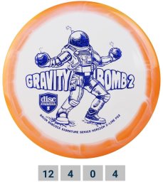 Gravity Dysk do disc golfa Distance Driver S-LINE HORIZON PD2 Bomb 2 White/Orange