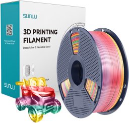 Sunlu FILAMENT SUNLU PLA+ SILK 1.75MM 1KG RAINBOW 01