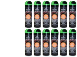 Soppec Farba geodezyjna do znakowania spray zielona 12 sztuk Track Marker (0001-00015-73048)