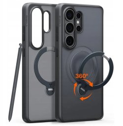 Torras Ostand Q3 Spin, obsidian black - Samsung Galaxy S26 Ultra