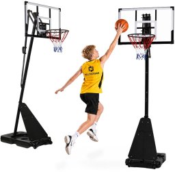 vidaXL Kosz do koszykówki regulowany do 305 cm wolnostojący tablica obręcz MOVEPRO EDUKAMP (5314)