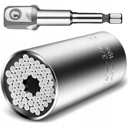 AX TECHNOLOGY Uniwersalna nasadka klucz 7-19 mm adapter do wkrętarki CR-V US-01