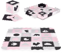 Ecotoys Mata piankowa z płotkiem puzzle suchy basen 36 elementów EDUKAMP (3121)