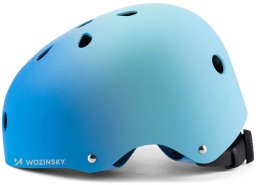 Wozinsky Kask rowerowy BMX/Hulajnoga 54-58 CM - Gradient niebieski