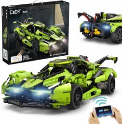 Cada Klocki Auto Zdalnie Sterowane BALDE 432 elementy RC Dual Mode + LED