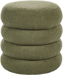 Beliani Puf SUMPTER Boucle Zielony
