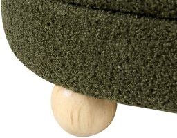 Beliani Puf Chilly Boucle Zielony