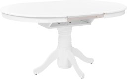 Beliani Stół do jadalni rozkładany AKRON Biały 106/150 cm 106 cm