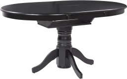Beliani Stół do jadalni rozkładany AKRON czarny 106/150 cm 106 cm