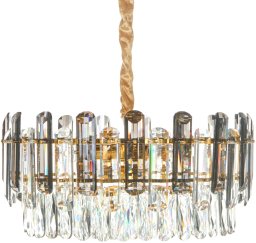 Lampa wisząca Beliani Żyrandol MANTARO Szkło Złoty