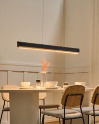 Lampa wisząca Beliani LED MARA Metal Czarny