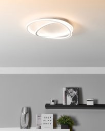Lampa sufitowa Beliani LED LEYLAN Ze ściemniaczem Biały