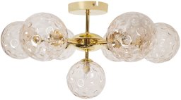 Lampa sufitowa Beliani ANADYR Szkło Beżowy