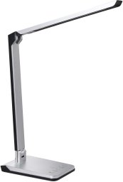 Lampka biurkowa Beliani Lampa biurkowa LED PICTOR Ze ściemniaczem Srebrny