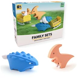 Figurka HalfToys Figurki magnetyczne dinozaury 3D Ankylo i Para - Half Toys 3+ Edukamp (HT-0007)