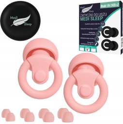 Senior Home Life Zatyczki do uszu stopery do spania Medi Sleep rozmiar XS / S / M / L różowe