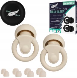Senior Home Life Zatyczki do uszu stopery do spania Medi Sleep rozmiar XS / S / M / L beżowe