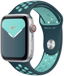 Apple Pasek sportowy Nike w kolorze nocnego turkusu/zielonej zorzy do koperty 38mm / 40mm / 41mm / 42mm - rozmiar S/M/L