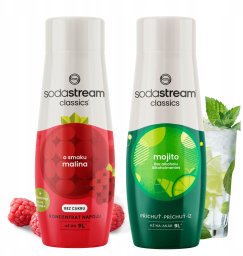 Sodastream Syropy do Saturatora Malina Zero + Mojito Mohito Koncentrat