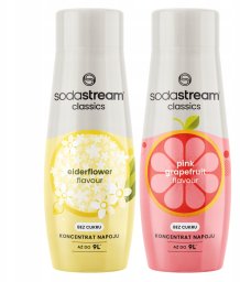 Sodastream Syrop Bez Cukru do Saturatora Elderflower Kwiat Bzu + Grejpfrut