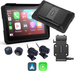 Medialove Ekran motocyklowy M7 Quick 7'' Carplay Android Auto Szybki Montaż (EL-MOT-NAV-M7)