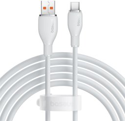 Baseus Kabel Pudding 100W USB-A - USB-C 1,2m - biały (6932172650148)