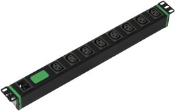 Listwa zasilająca APC Easy Rack PDU Basic horizontal jednofazowy 3,7 kW 230 V 16 A 8 x gniazda C13 IEC60320 wejście C20 (SEP6116G)