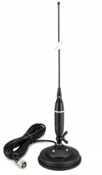 CB Antena Hustler Delta 500 Mag Magnetyczna 105 cm 600W Kabel 4 m UC-1 26-28MHz