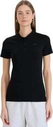 4f Koszulka damska polo F0768 czarna 4FWMM00TPTSF0768 20S S