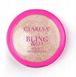 Claresa Bling & Go Bouncy Highlighter Rozświetlacz w kamieniu 02 Cosmic Gold 8,5 g (2095556)