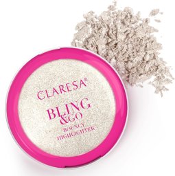 Claresa Bling & Go Bouncy Highlighter Rozświetlacz w kamieniu 01 Moonstone 8,5 g (2095525)