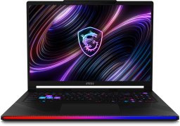 Laptop MSI Raider 16 Max HX B2WJ-038NL CPU Intel Core Ultra 9 290HX Plus 16 " 2560 x 1600 pikseli RAM 32 GB DDR5-SDRAM SSD 1000 GB Discrete graphics NVIDIA GeForce RTX 5090 24 GB On-board graphics Yes Numeric keypad Yes OS installed Windo