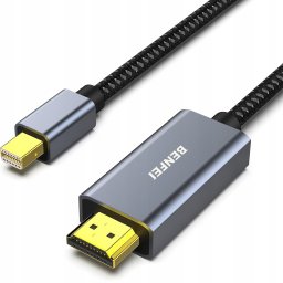 Kabel Benfei MINI DISPLAYPORT do HDMI 4K@30HZ 0,9 M szary