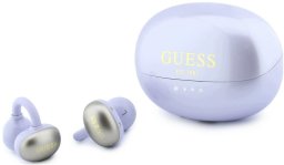 Słuchawki Guess OWS Metalic Finish Electropated Parts Classic Logo Fioletowy (GUE5679)