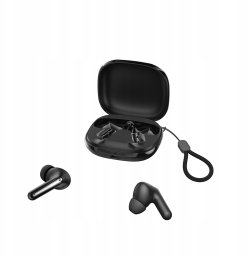 Słuchawki XO Bluetooth TWS czarne ANC + ENC z podstawką (G53)