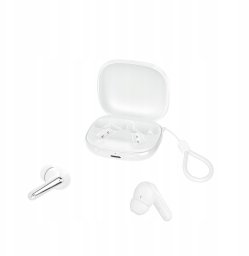 Słuchawki XO Bluetooth TWS białe ANC + ENC z podstawką (G53)