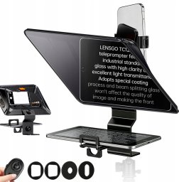 LensGo Teleprompter Prompter 12,9"" Bluetooth Telefon Tablet Vlog HD / / Tc12p (SB11916)