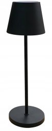 Lampa stołowa Zyle Stalowy LED lampa Table Lamp ładowalny, IP44, czarny (ZY12381)