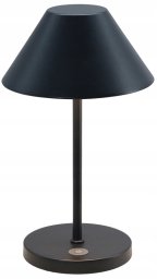 Lampa stołowa Zyle Stalowa LED lampa Table Lamp ładowalna, IP44, czarna (ZY15311A)