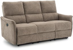 Kontrasto Sofa fotel rozkładany TIMO TRIO 177 cm szenil brązowy 3-osobowa