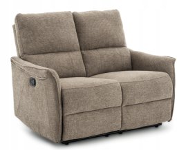 Kontrasto Sofa fotel rozkładany TIMO DUO 130 cm szenil brązowy 2-osobowa