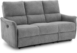 Kontrasto Sofa fotel rozkładany TIMO TRIO 177 cm szenil szary 3-osobowa