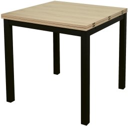 Kontrasto Stół rozkładany Alex 80-160x80 cm jasny dąb do jadalni i salonu