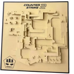 Galopi Obraz 3D CS2 Mirage Map Dekoracja Ścienna PLA