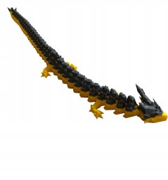 Galopi Articulated crystal dragon v2 (fixed) zółto czarny