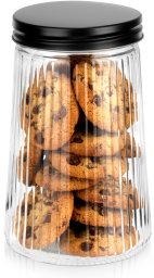 Tadar Pojemnik na produkty sypkie szklany z pokrywką 1 l (ORI_229253)