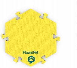 FluentPet HexTile Compact - piankowa mata do przycisków - żółta