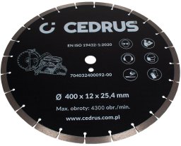 ATLAS Tarcza diamentowa Cedrus przecinarka spalinowa Cedpc400-94 720304