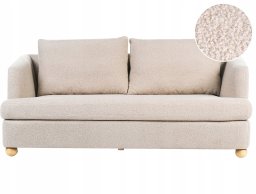 Beliani Sofa dla 3 osób RATTVIK Boucle Beżowy (726792)