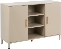 Beliani Szafka OMBURA Metal Beżowy (813620)